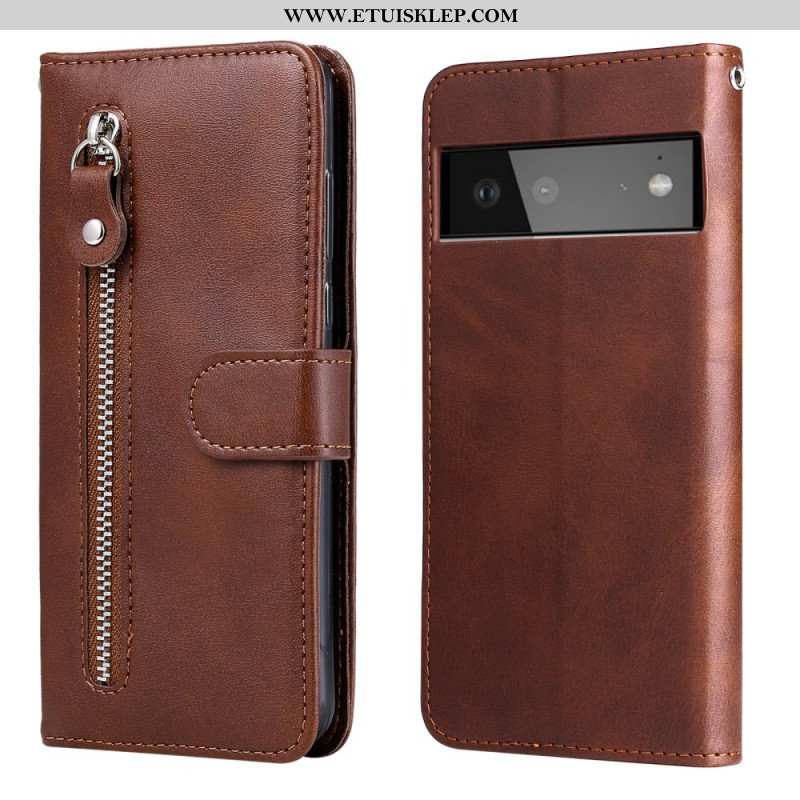 Etui Folio do Google Pixel 6 Zabytkowa Portmonetka